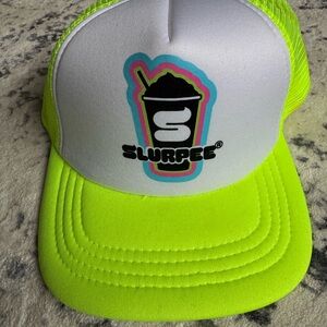 Brand new 7-Eleven Slurpee Neon Yellow Trucker Hat